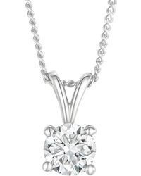 The Diamond Store - 0.33 Ct Chloe Lab Grown Diamond Solitaire Necklace Pendant - Lyst