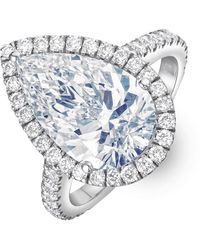 The Diamond Store - Diana 5.90Ct Lab Diamond Pear Cut Engagement Ring - Lyst