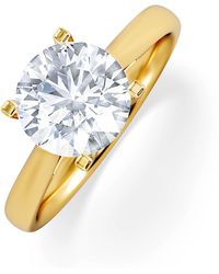 The Diamond Store - 2 Carat Diamond Engagement Ring Grace Lab F/Vs1 Igi Certified 18K - Lyst