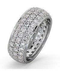 The Diamond Store - Eternity Ring Sara 18K Diamond 3.00Ct H/Si - Lyst
