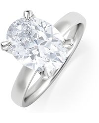 The Diamond Store - Origin 3.00Ct Oval Cut Lab Diamond Solitaire Engagement Ring - Lyst