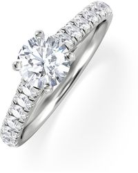 The Diamond Store - Natalia Gia Diamond Engagement Side Stone Ring 1.15Ct G/Vs2 - Lyst