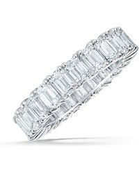 The Diamond Store - Luxe 5.00Ct Lab Diamond Chloe Eternity Ring With Igi Certified Emerald-Cut Diamonds - Lyst