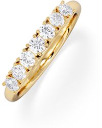 The Diamond Store - Chloe 18K 7 Stone Diamond Eternity Ring 0.75Ct Pk - Lyst