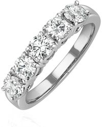 The Diamond Store - Chloe 5 Stone Diamond Eternity Ring 1.50Ct G/Vs - Lyst