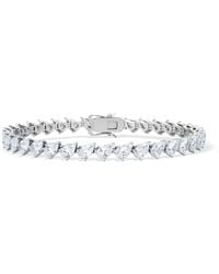 The Diamond Store - Luxe 8.00Ct Lab Diamond Tennis Bracelet With Igi Certified Pear-Cut Diamonds - Lyst