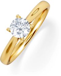 The Diamond Store - Certified Grace 18K Diamond Engagement Ring 0.50Ct - Lyst