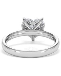 The Diamond Store - Amora Heart 2.09Ct Hidden Halo Lab Diamond Engagement Ring F/Vs Set - Lyst
