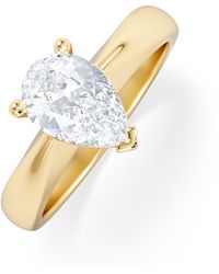 The Diamond Store - Naomi Pear Cut Lab Diamond Engagement Ring 1.00Ct H/Si - Lyst