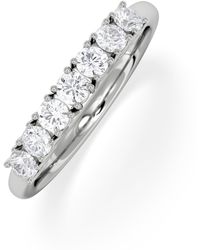 The Diamond Store - Chloe 7 Stone Diamond Eternity Ring 0.50Ct G/Vs - Lyst