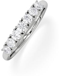 The Diamond Store - Chloe 7 Stone Diamond Eternity Ring 0.50Ct G/Vs - Lyst