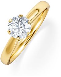 The Diamond Store - Certified 0.70Ct Chloe High 18K Engagement Ring G/Vs - Lyst