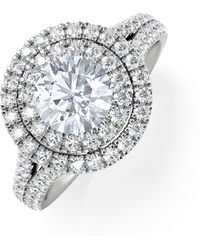 The Diamond Store - Camilla Gia Diamond Halo Engagement Ring - Lyst