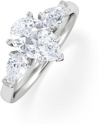 The Diamond Store - Adore 1.50Ct Pear Cut Lab Diamond 3 Stone Engagement Ring - Lyst