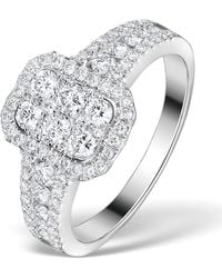 The Diamond Store - Diamond Galileo 1Ct H/Si And 18K Ring - Lyst