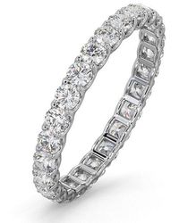 The Diamond Store - Eternity Ring Chloe 18K Diamond 1.00Ct H/Si - Lyst