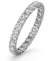 The Diamond Store - Eternity Ring Chloe 18K Diamond 1.00Ct H/Si - Lyst