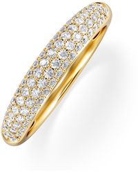 The Diamond Store - Lab Diamond Micro Pave Half Eternity Ring 0.50Ct - Lyst