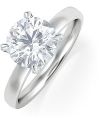 The Diamond Store - Origin 2.00Ct Round Cut Lab Diamond Solitaire Engagement Ring - Lyst