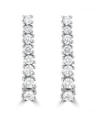 The Diamond Store - 1Ct Lab Diamond Life Journey Drop Earrings Set - Lyst