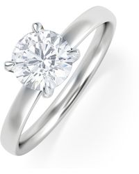 The Diamond Store - Origin 1.00Ct Round Cut Lab Diamond Solitaire Engagement Ring - Lyst