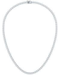 The Diamond Store - Luxe 20.00Ct Lab Diamond Necklace With Igi Certified Brilliant-Cut Diamonds - Lyst