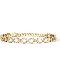 The Diamond Store - Infinity Love 0.05Ct Lab Diamond Link Bracelet - Lyst