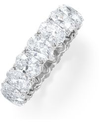 The Diamond Store - Luxe 5.00Ct Lab Diamond Eternity Ring With Igi Certified Oval-Cut Diamonds - Lyst