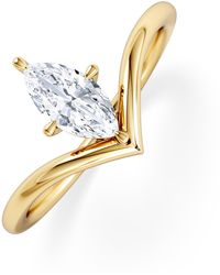 The Diamond Store - Vela 0.50Ct Marquise Cut Lab Diamond Solitaire Engagement Ring - Lyst