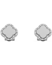 The Diamond Store - Florence 0.08Ct Lab Diamond Halo Stud Earrings - Lyst