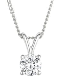The Diamond Store - 0.25 Ct Chloe Lab Grown Diamond Solitaire Necklace Pendant - Lyst