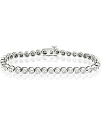 The Diamond Store - Diamond Tennis Bracelet Rubover Style 4.00Ct 9K - Lyst