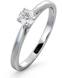 The Diamond Store - Engagement Ring Elysia 0.33Ct Lab Diamond H/Si - Lyst