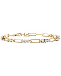 The Diamond Store - Paperclip 0.75Ct Lab Diamond Link Bracelet - Lyst