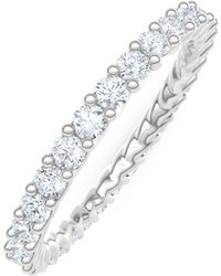 The Diamond Store - Legacy 1.00Ct Round Cut Lab Diamond Eternity Ring - Lyst