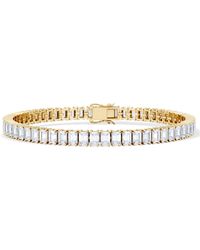 The Diamond Store - Luxe 12.00Ct Lab Diamond Tennis Bracelet With Igi Certified Emerald-Cut Diamonds - Lyst