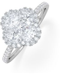 The Diamond Store - Alegria 1.00Ct Lab Diamond Halo Ring - Lyst