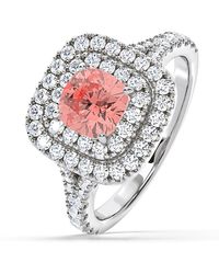 The Diamond Store - Anastasia Lab Diamond 1.65Ct Halo Ring - Lyst