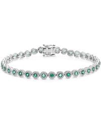 The Diamond Store - 1.11Ct Emerald And 1Ct Diamond Stellato Bracelet - Lyst