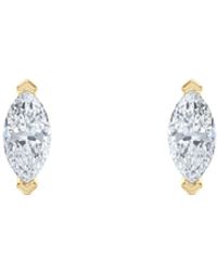 The Diamond Store - 0.50Ct Marquise Cut Lab Diamond Stud Earrings - Lyst