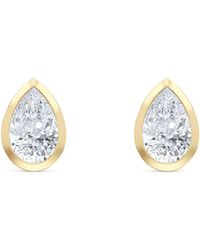 The Diamond Store - Bezel Set 1.00Ct Pear Cut Lab Diamond Stud Earrings - Lyst