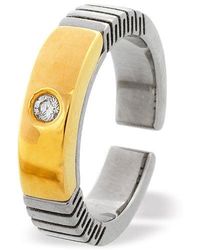 The Diamond Store - 18K Single Stone Titanium Ring - Lyst