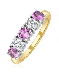 The Diamond Store - Sapphire 0.90Ct And Diamond Ring 0.40Ct 18K Ft26 - Lyst