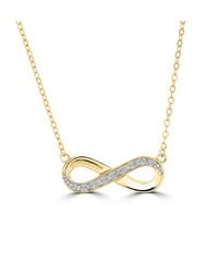The Diamond Store - 0.8 Ct Infinity Necklace Lab Grown Diamonds - Lyst
