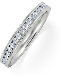 The Diamond Store - Diamond Eternity Ring Rae Channel Set 0.50Ct H/Si - Lyst