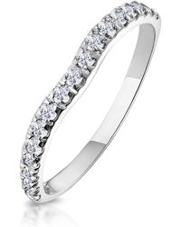 The Diamond Store - Matching Wedding Band 0.27Ct H/Si Diamond - Lyst