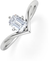 The Diamond Store - Vela 0.50Ct Emerald Cut Lab Diamond Solitaire Engagement Ring - Lyst