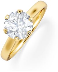 The Diamond Store - 1.50 Carat Diamond Engagement Ring High Set Chloe Lab F/Vs1 18K - Lyst