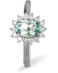The Diamond Store - Topaz 0.95Ct And Diamond 9K Ring - Lyst
