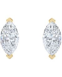 The Diamond Store - 2.00Ct Marquise Cut Lab Diamond Stud Earrings - Lyst